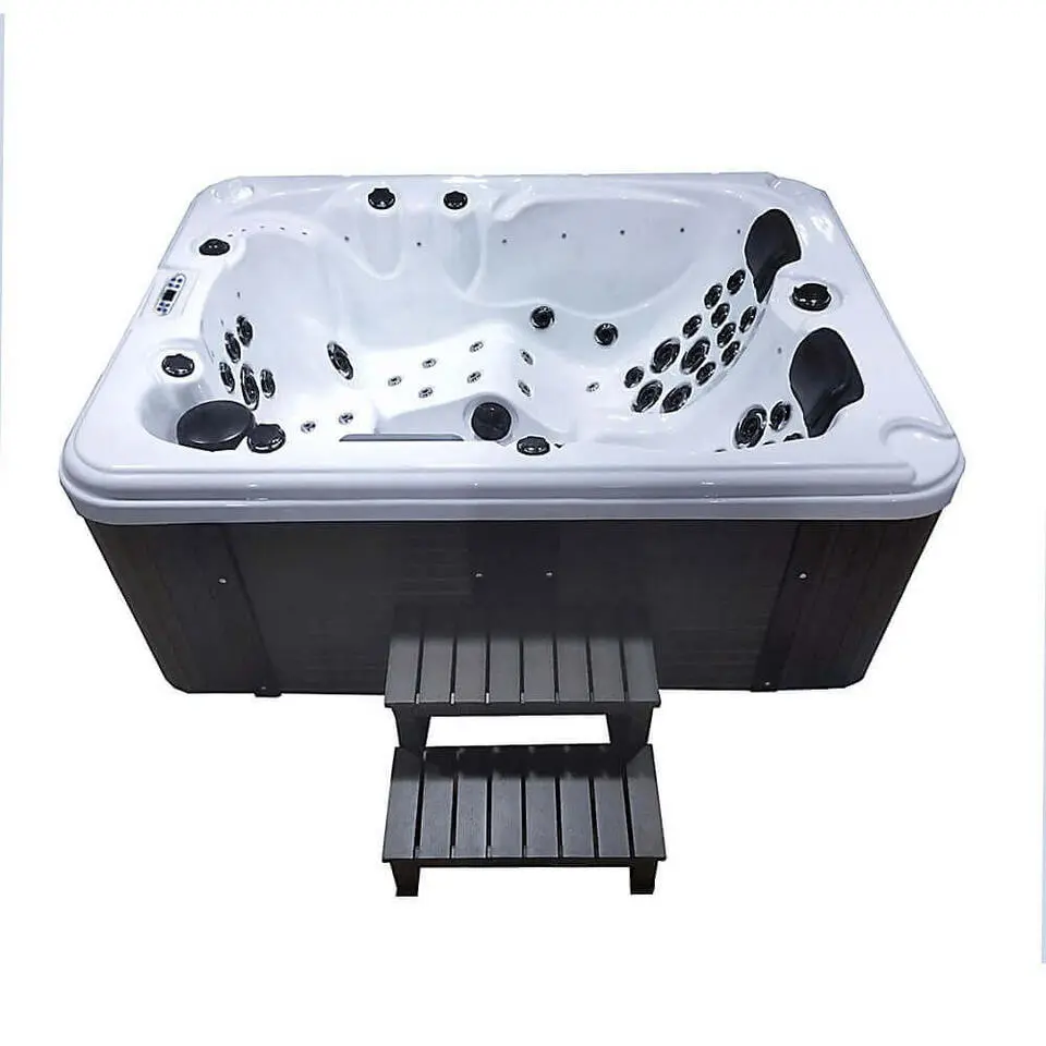 HOME DELUXE Buiten whirlpool BEACH Met treden en thermische afdekking