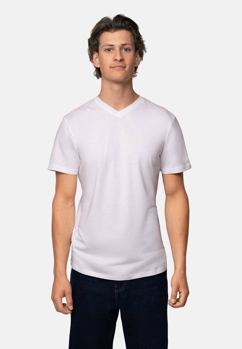 MODAL T-SHIRT MED V-HALS TIL MÆND