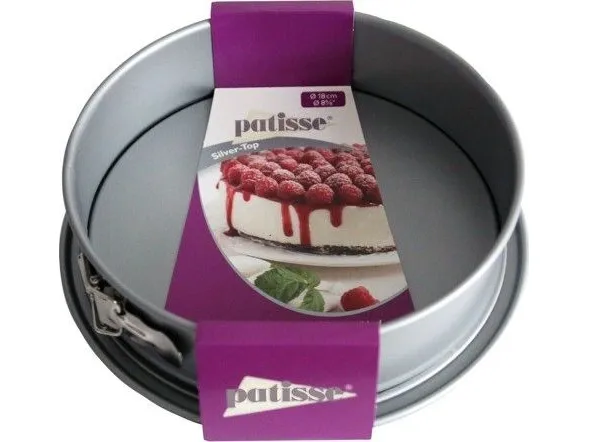 Patisse Silver Top-kageform til alle formål med 18 cm kant