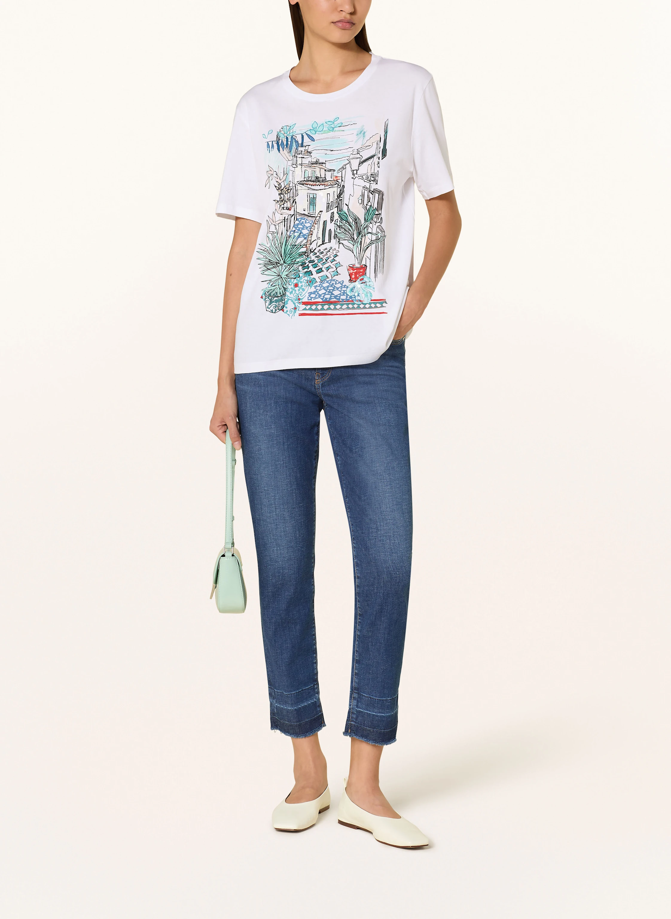 MARC CAIN T-Shirt mit Pailletten