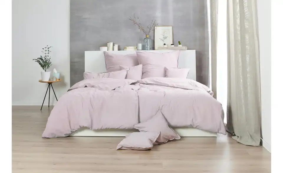 Stone Washed-Bettwäsche 200 cm 135 cm Rosé 135x200 cm