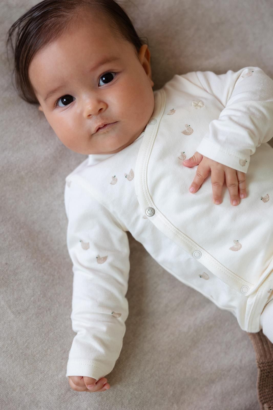 Noppies Newborn Longsleeve Nour - Animals pattern Off white