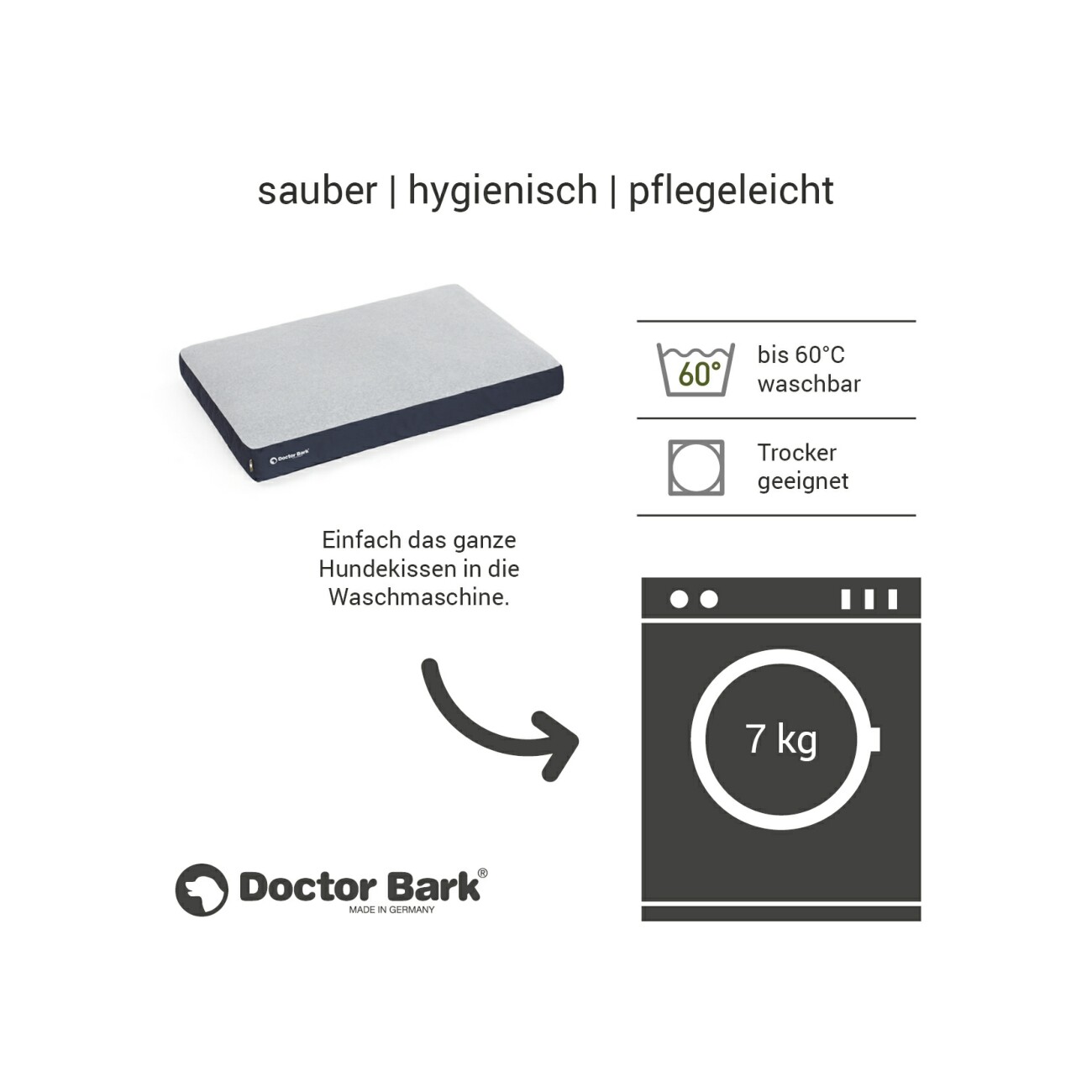 Doctor Bark Lounge-Kissen GreenLabel königsblau M