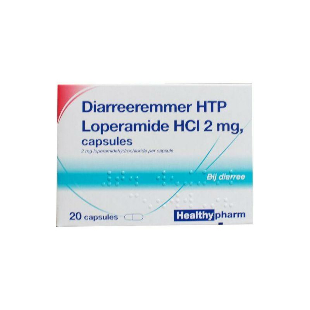 Healthypharm Diareeremmer 2 mg HTP Loperamide HCl 2 mg20 capsules