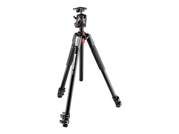 Manfrotto 055 Series MK055XPRO3-BHQ2 - Tripod - med Manfrotto MHXPRO-BHQ2