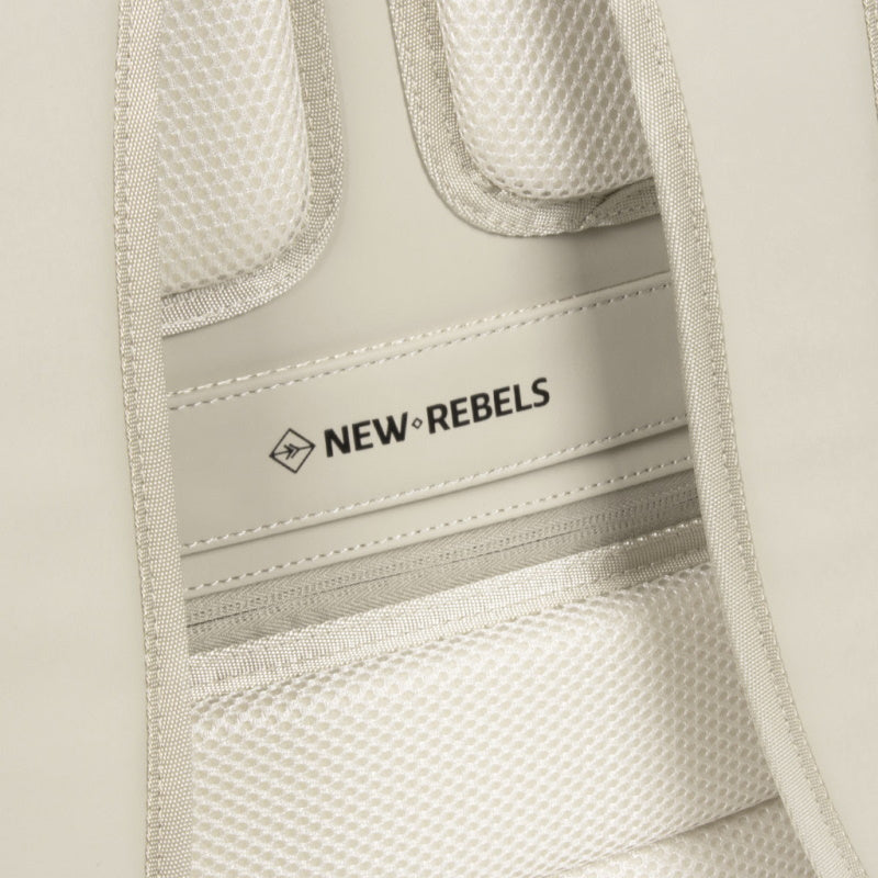 New Rebels Williams Waterproof Rolltop Rugzak Laptopvak 15,6'' Beige