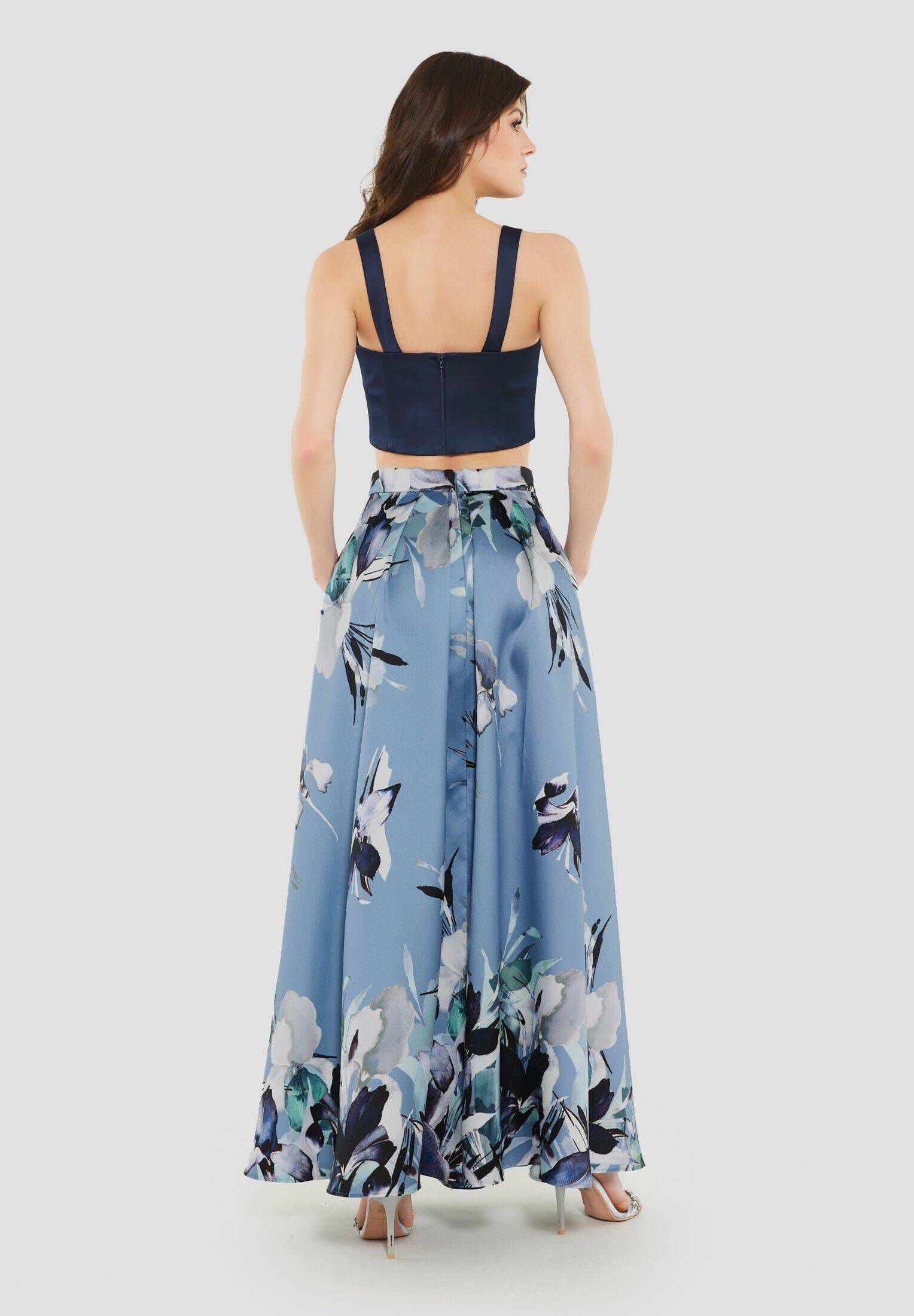 Swing| Damen Cropped-Top aus Satin