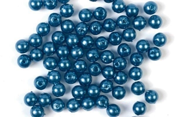Voksperler 8mm 500g blå