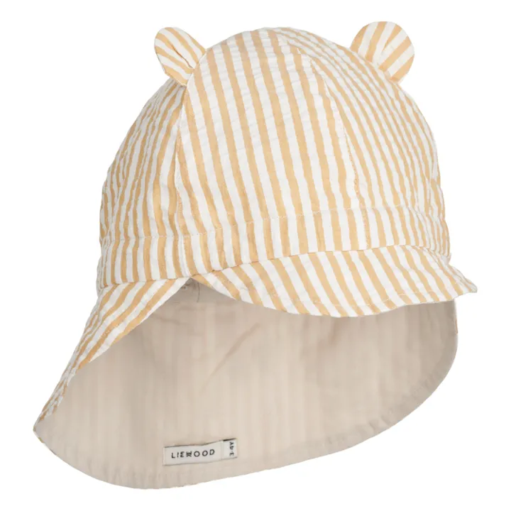 Liewood Chapeau Réversible Gorm Coton Bio | Jaune