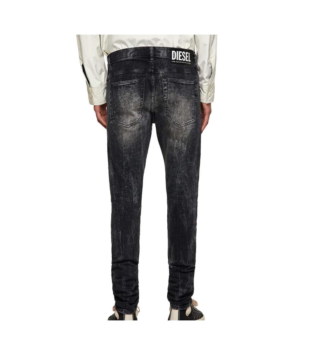 Jean Skinny Gris/Noir Homme Diesel  Damny