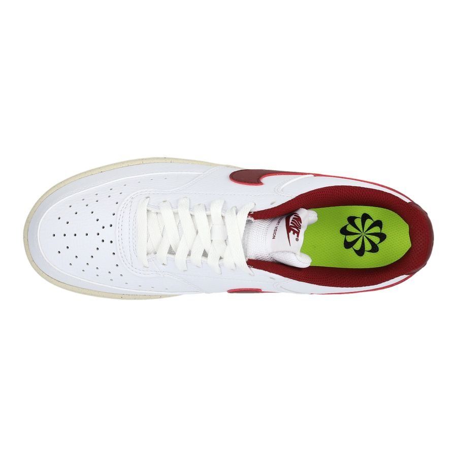 Nike Chaussures Court Vision Low Next Nature - Blanc/Bordeaux Femme