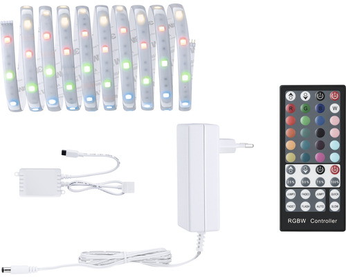 MaxLED 250 RGBW Kant-en-klare strip basisset IP44 3 m 810 lm 3000 K gecoat 90 LED's 24V Smart Home compatibel na uitbreiding