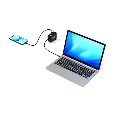 PORT Connect - Chargeur secteur universel USB-C et USB-A Quick Charge - GaN 100 Watt