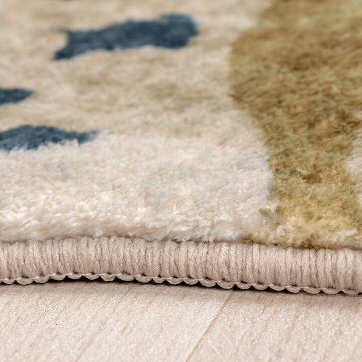 Wasbaar kindervloerkleed - Wild Panter Naturel | Go wild!