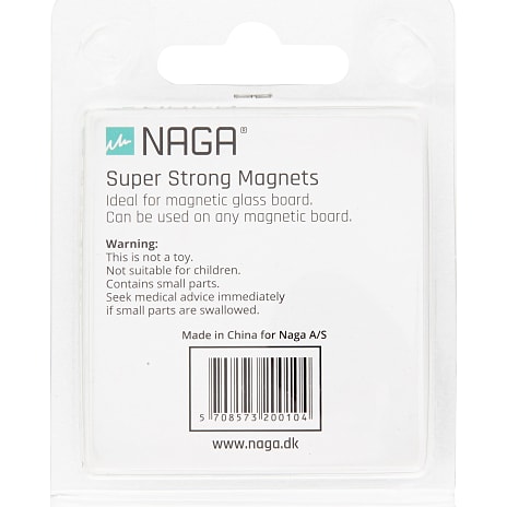 NAGA Super Stærke Magneter - Firkantet i Stål