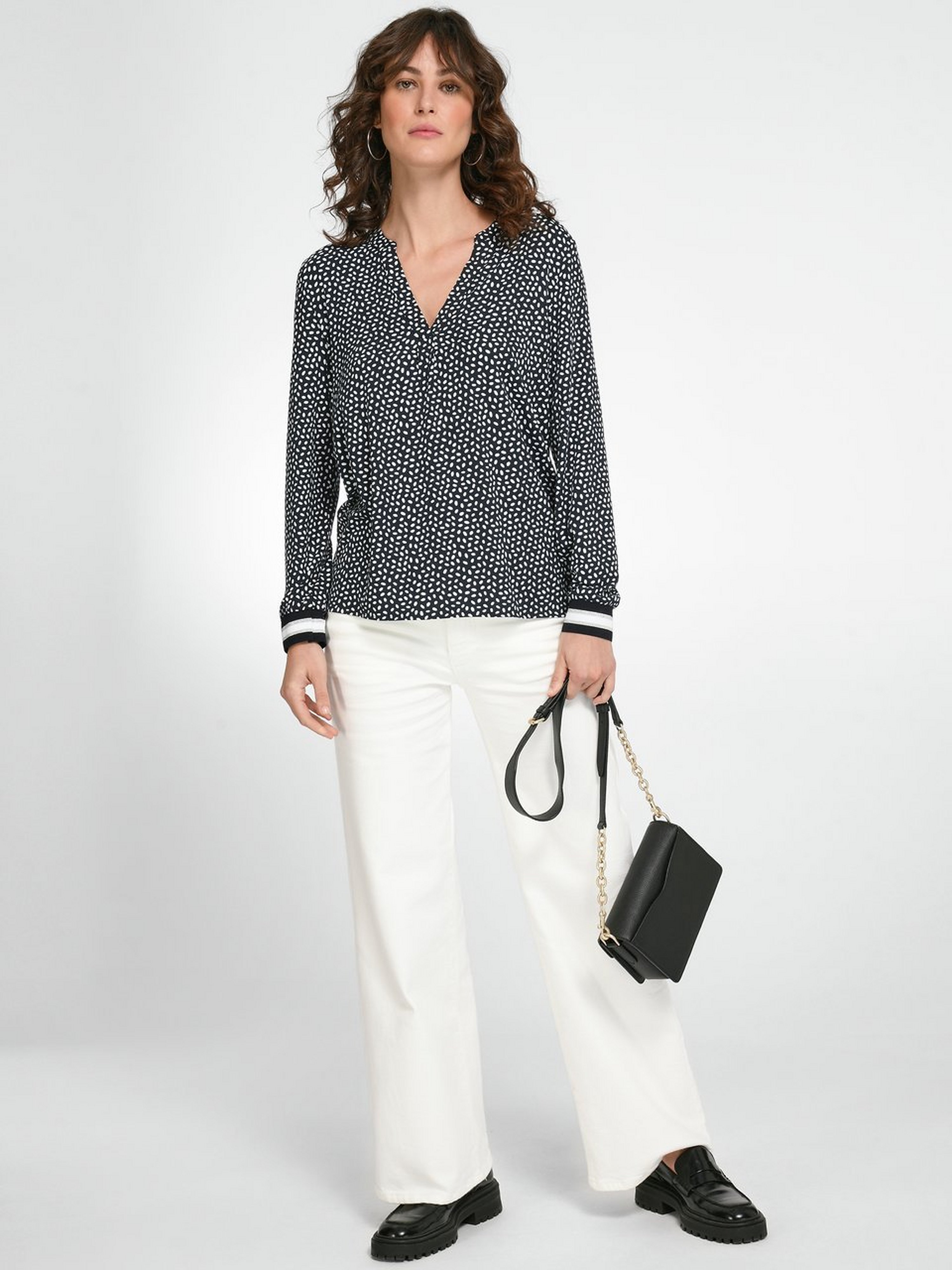 Jersey-Bluse