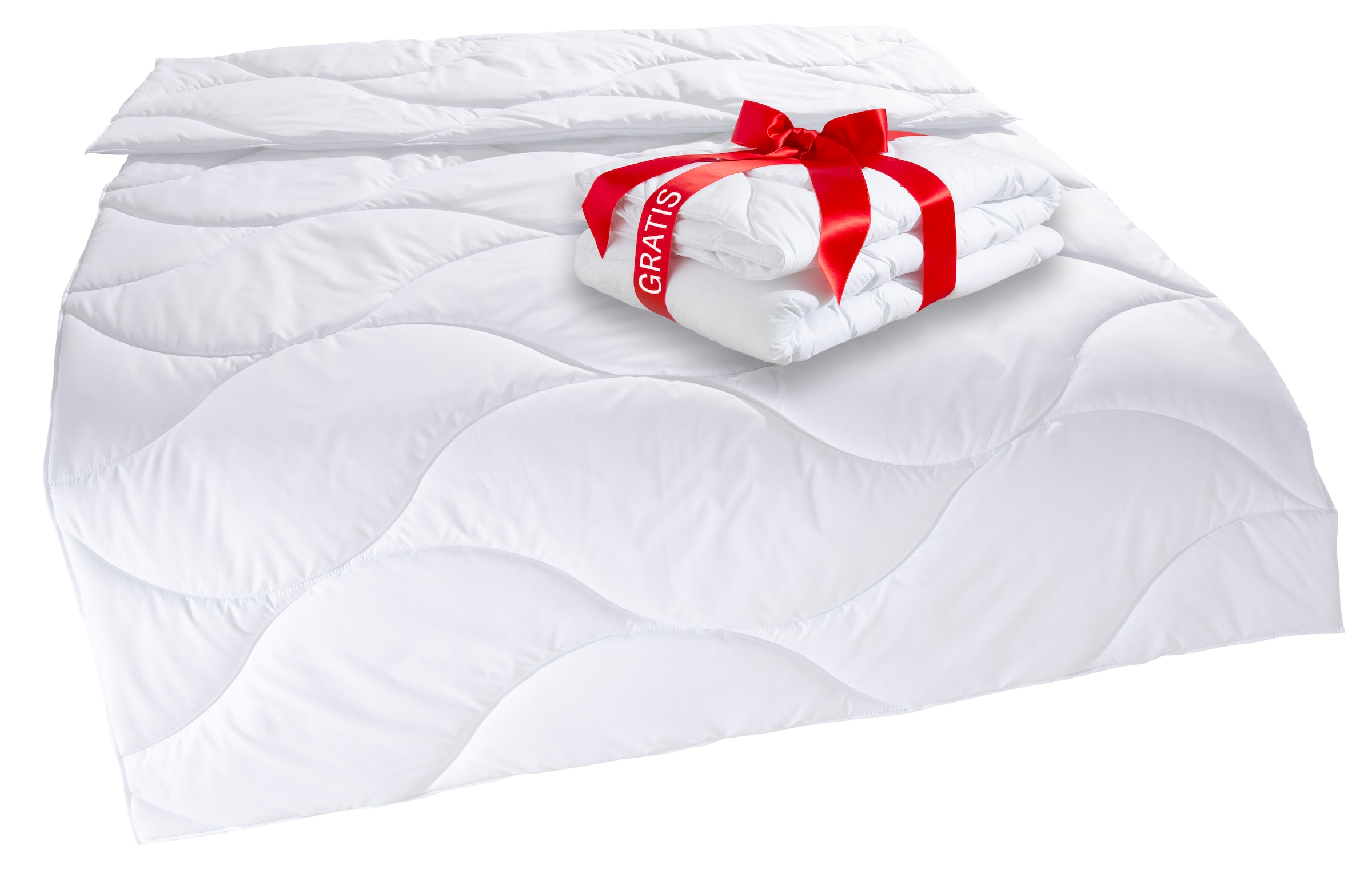 my home Microfaserbettdecke »Caelan, kaufe eine Decke - erhalte die Leichtbettdecke gratis dazu!« leicht Füllung 100% Polyester 1 Stk. tlg. Bettdecke 135x200 cm und 155x220 cm, Sommer, Winter