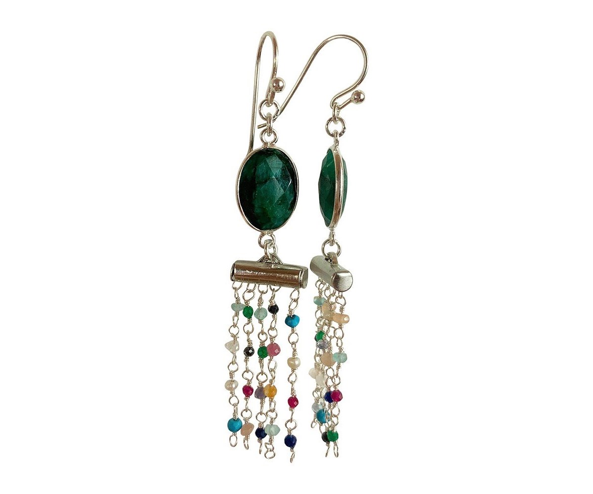 Boucles d'oreilles Matangi Mudra Argent