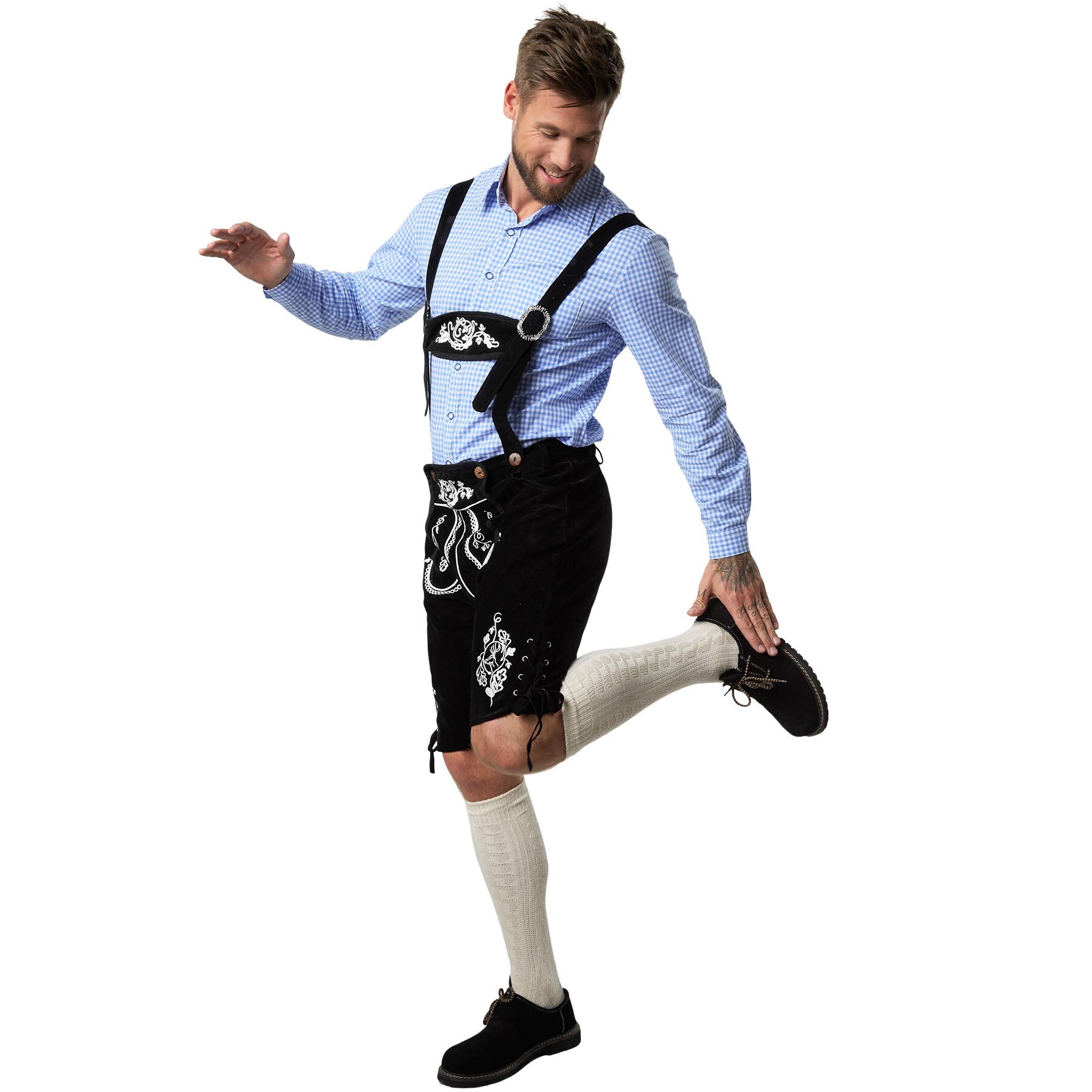 tectake® Lederhose Frankenwald