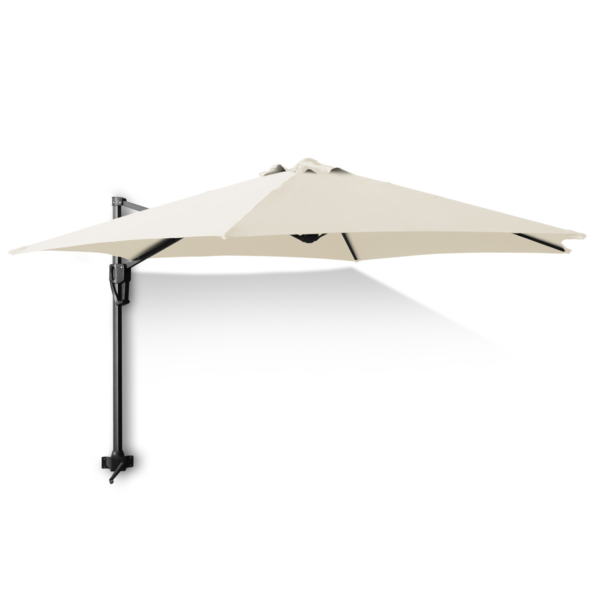 Sonnenschirm 'Trevor' zur Wandbefestigung, beige, L 300 cm, B 250 cm, H 231 cm günstig bestellen