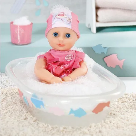 Baby Annabell® Mein erstes Bad, Annabell 30cm mit Badeanzug und Mütze.
