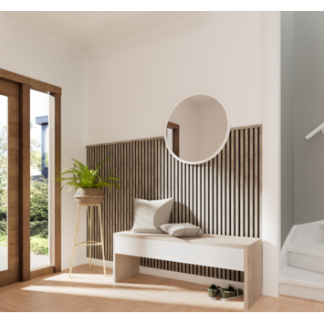 Decowall Acoustic eindprofiel grijs 260cm