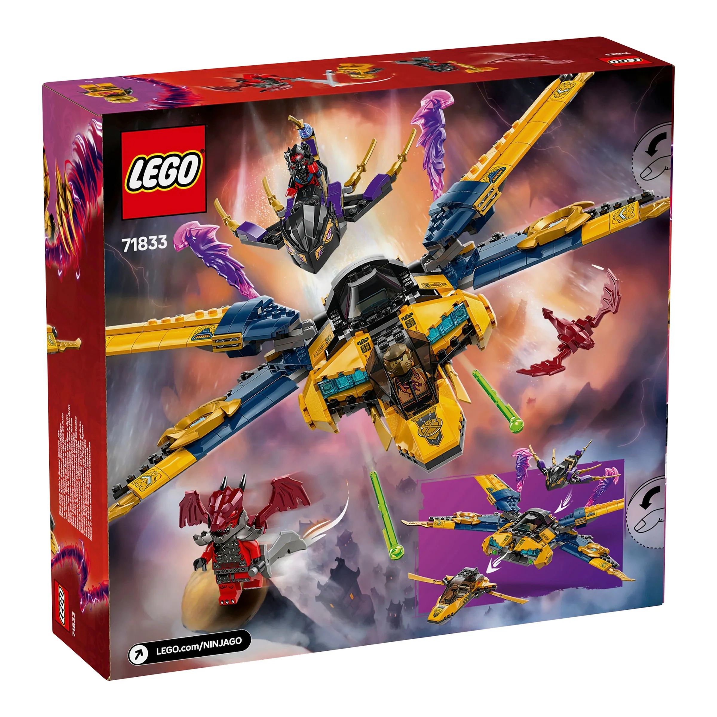 LEGO® - NINJAGO 71833 Ras und Arins Super-Sturmflieger