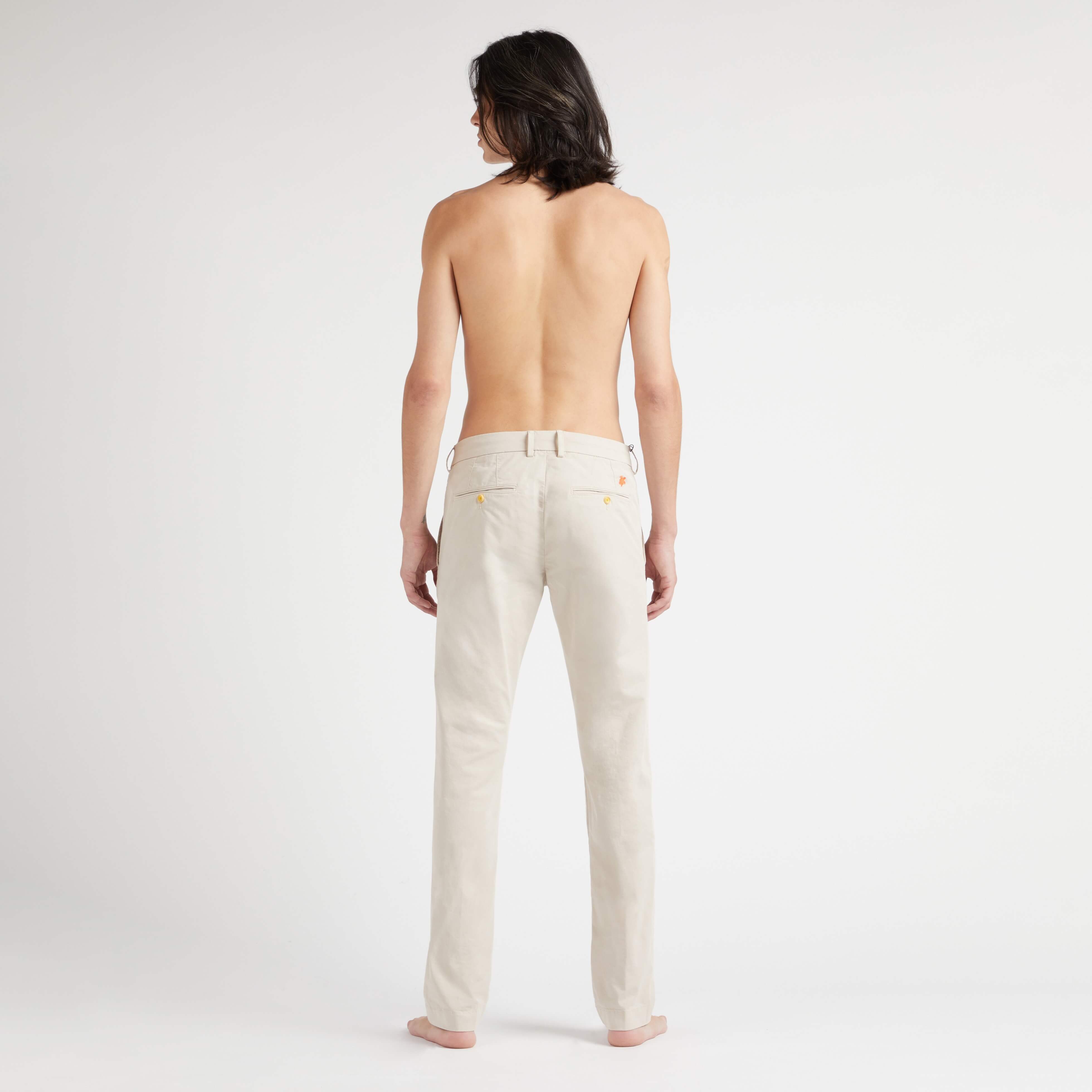 Pantalon Chino en Coton Homme Uni | Pantalon Vilebrequin