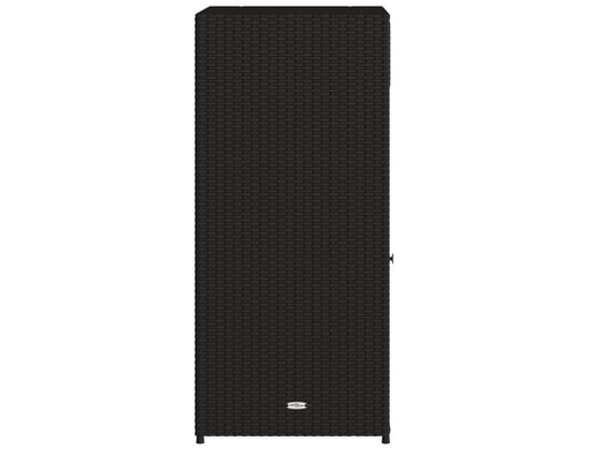 VIDAXL - Armoire de jardin Armoire de rangement de jardin noir 55x55x111 cm résine tres...
