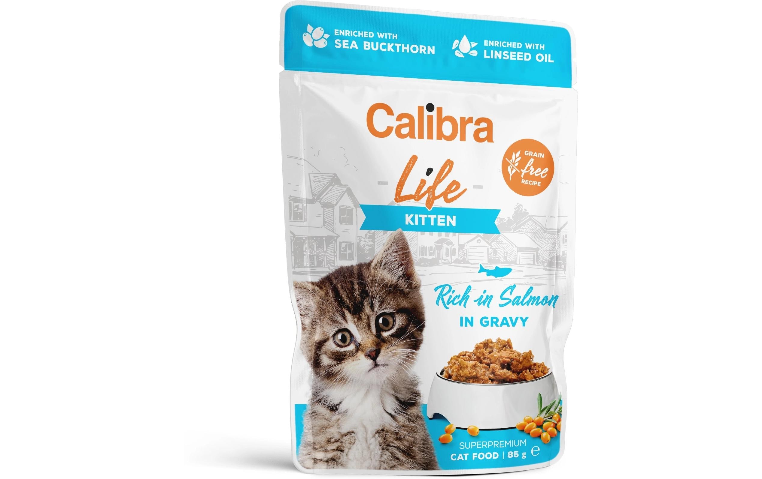 Nassfutter Life Kitten Lachs in Sauce 28x 85 gAlleinfuttermittel für Kätzchen