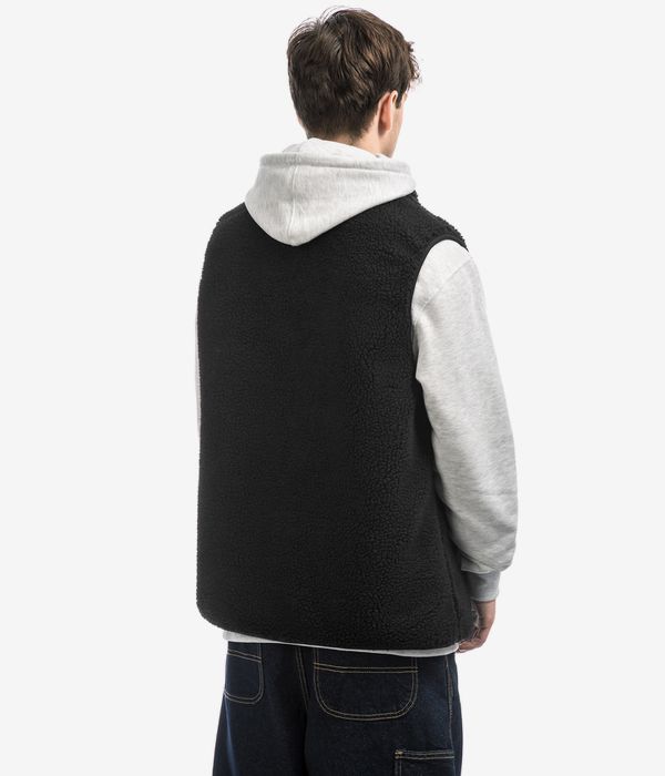 Antix Sherpa Fleece Weste (black)