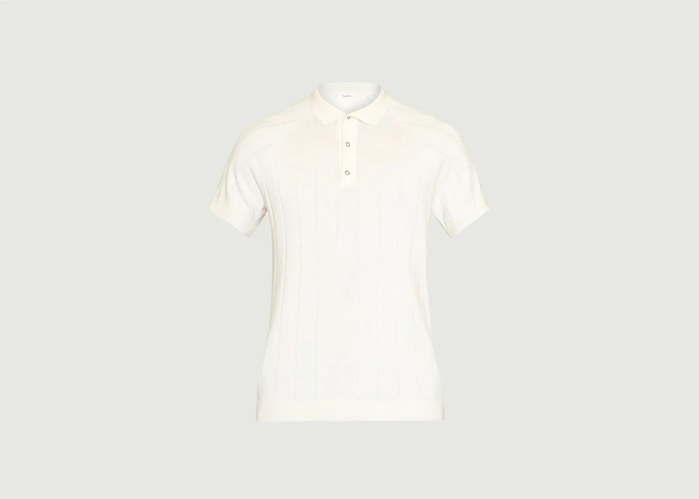 Polo en maille rayée à manches courtes Regular KCA