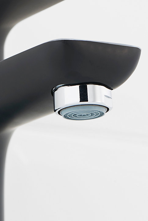 Mitigeur de lavabo noir GoodHome Wicie