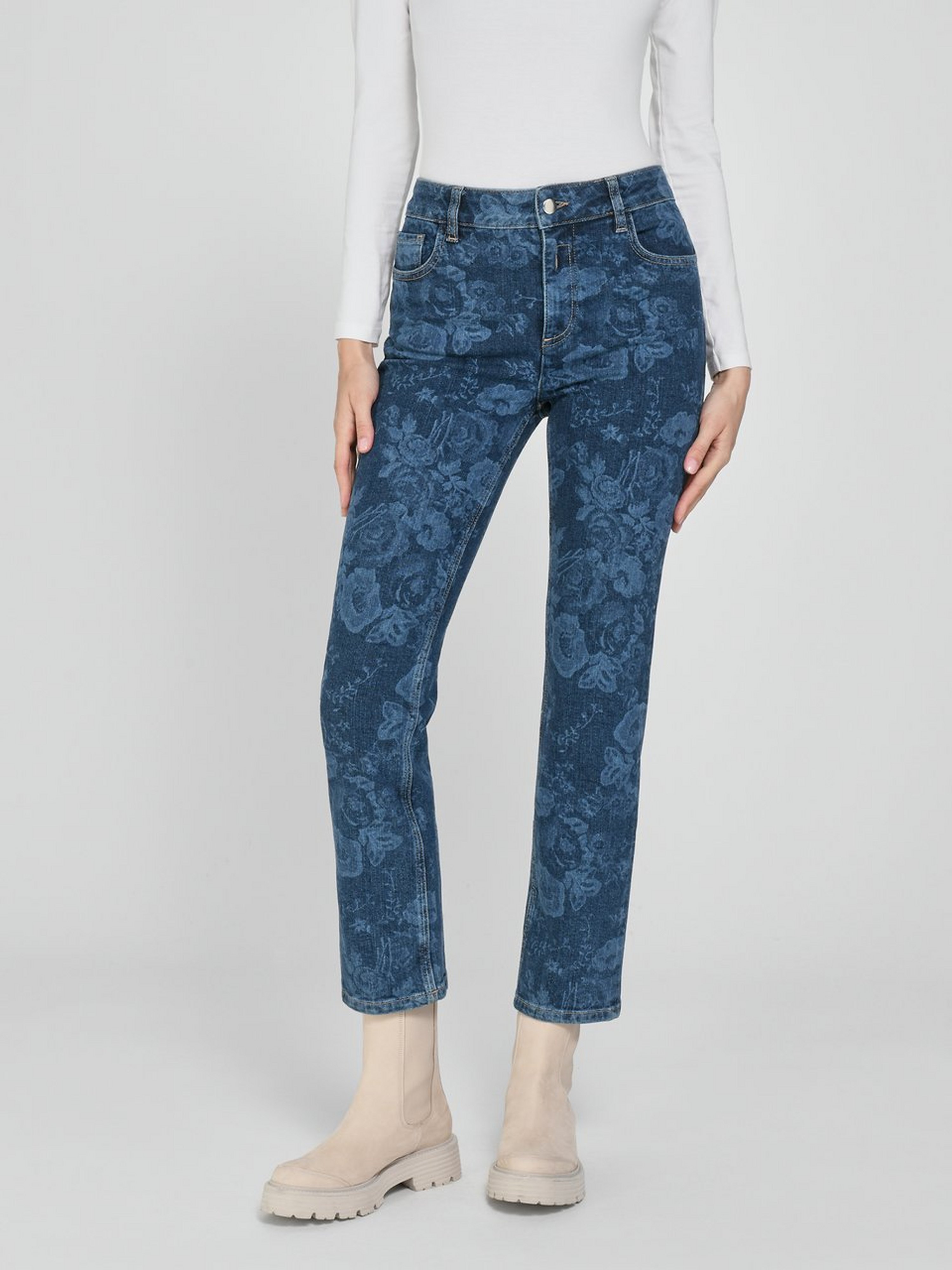 Knöchellange Jeans Passform Barbara