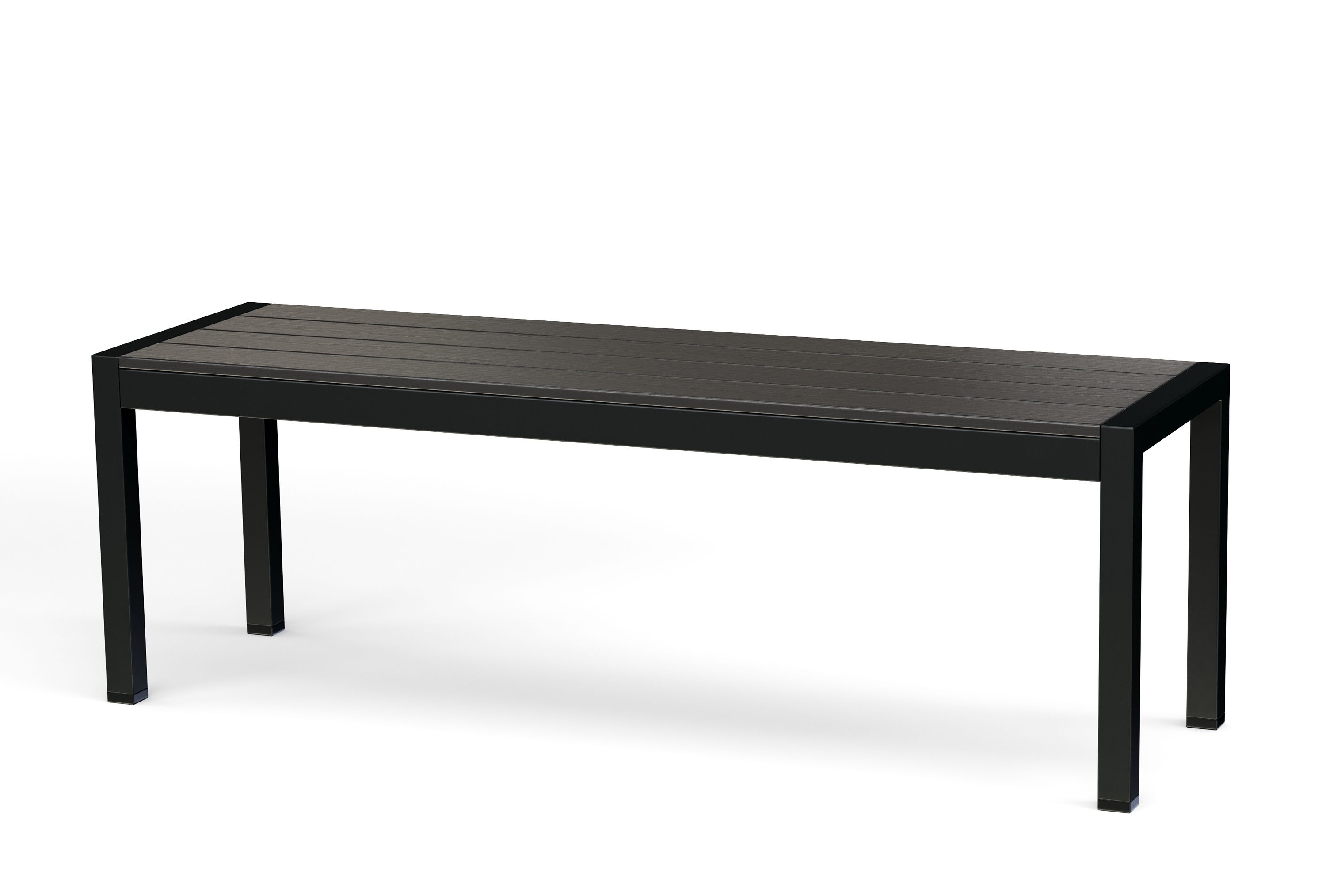 Gartenmöbel Set RIVI 2 Bänke schwarz