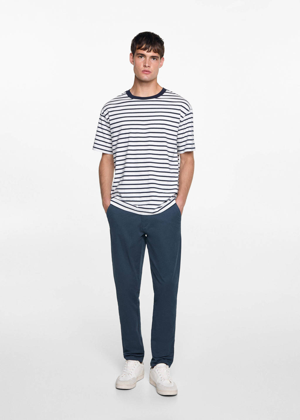 MANGO TEEN broek donkerblauw