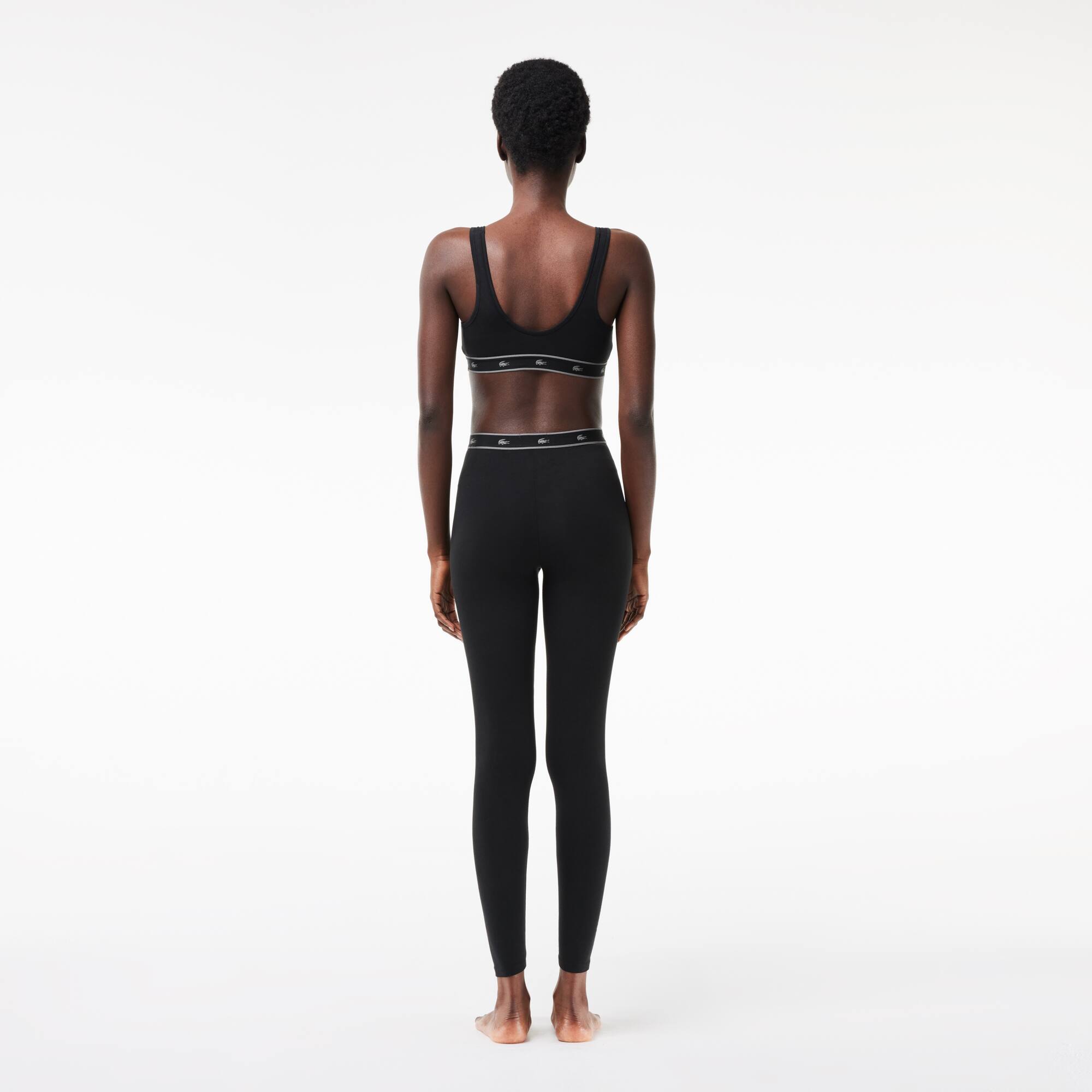 Legging d'intérieur en coton stretch Vêtements d’intérieur & de nuit - Noir - Lacoste - Femme