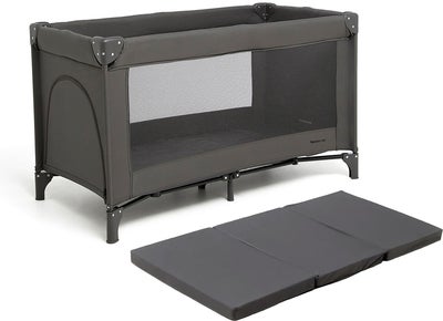 Beemoo CARE QuickFold Reiseseng inkl. Madrass, Slate