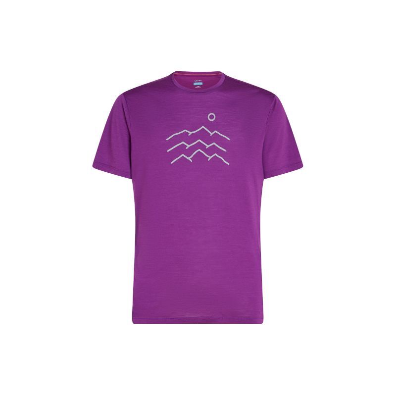 Merino Blend 125 Cool-Lite Sphere SS Tee Across the Peaks - T-shirt en laine mérinos homme
