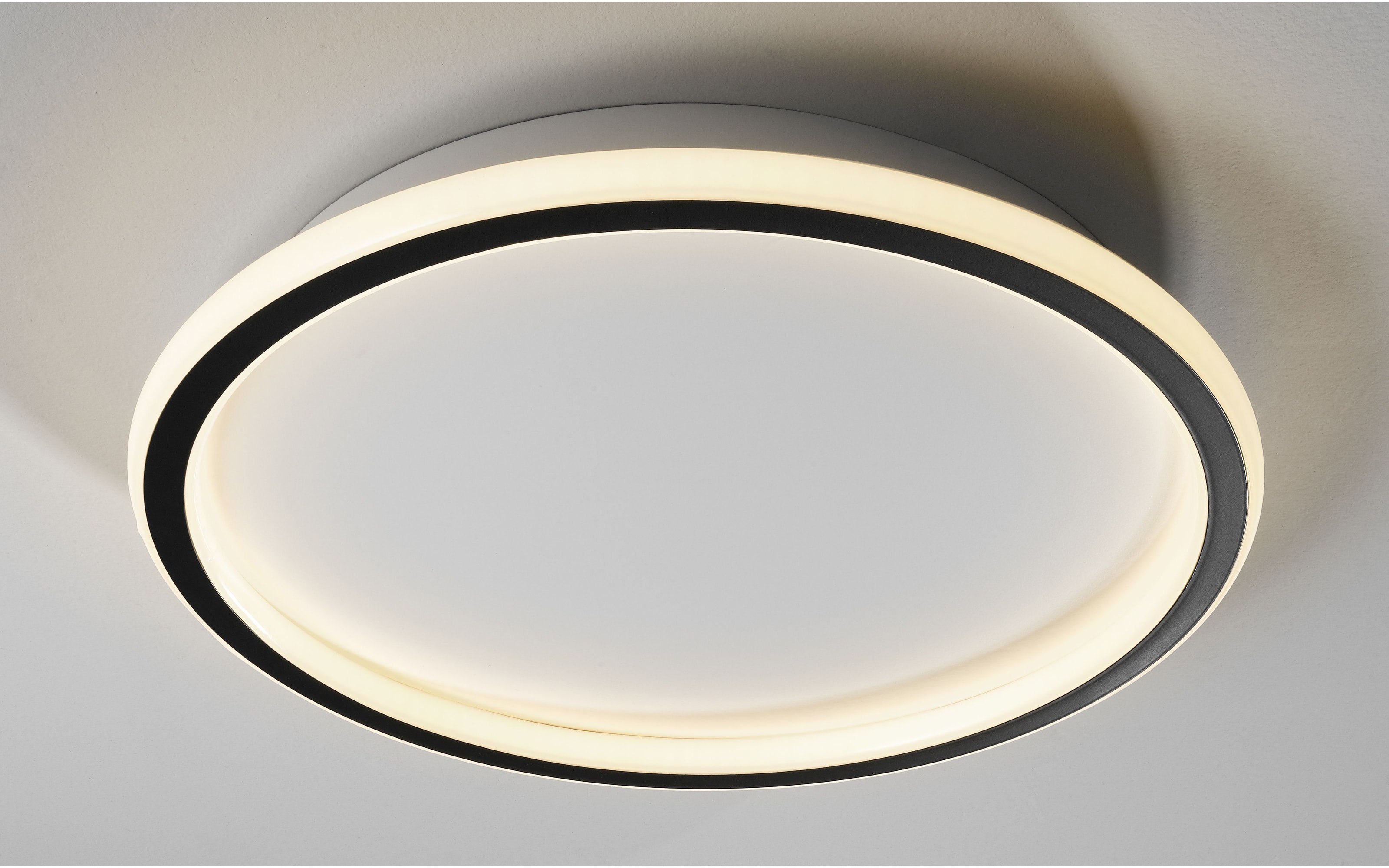 LED-Deckenleuchte Flow, schwarz/weiß, 40 cm