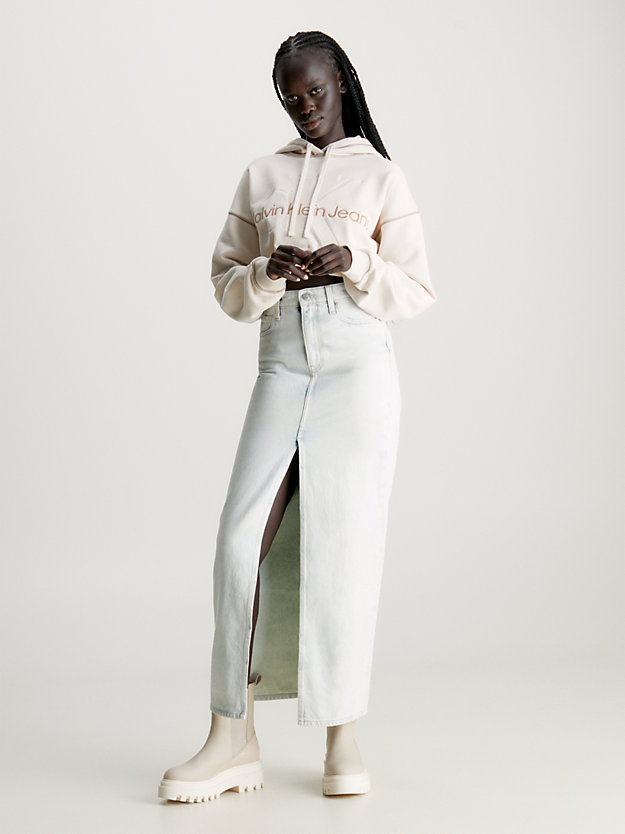 Moletom cropped com monograma
