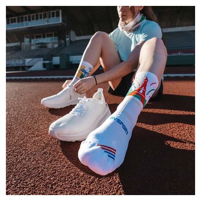 Chaussettes BV SPORT 'Des Bosses et Des Bulles' Edition limitée Run Paris 2024