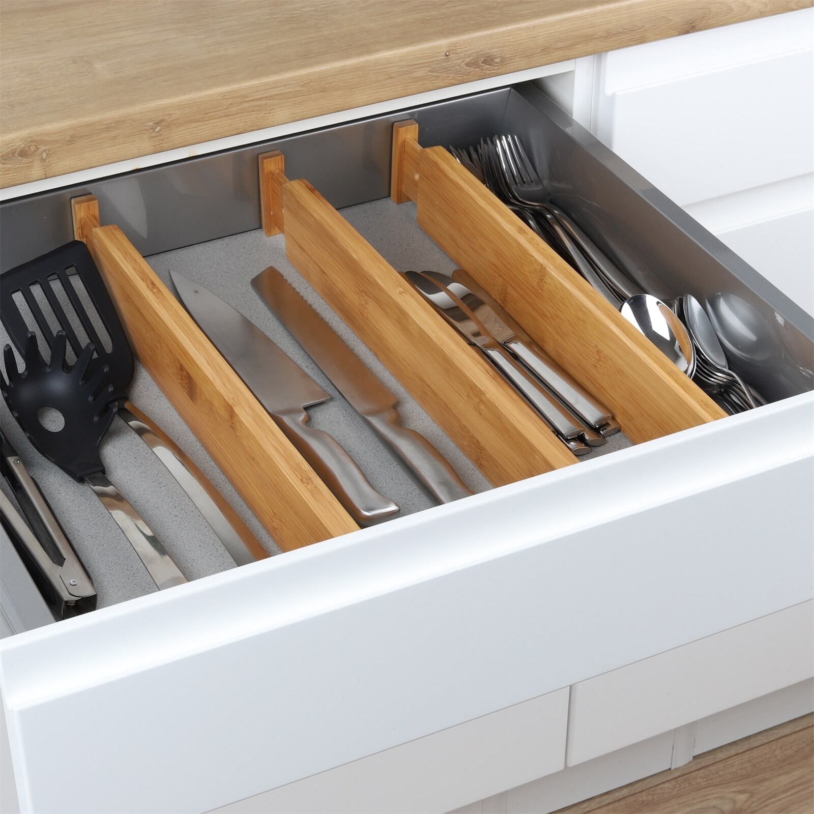 HTI-Living Schubladenzubehör Schubladenteiler 4er-Set