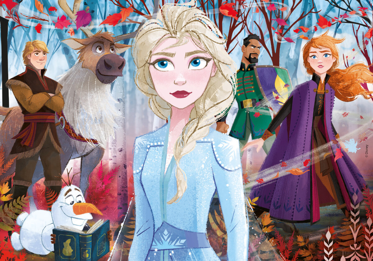 Frost Puslespil - Disney - Super Color - Clementoni - 2X20 Brikker