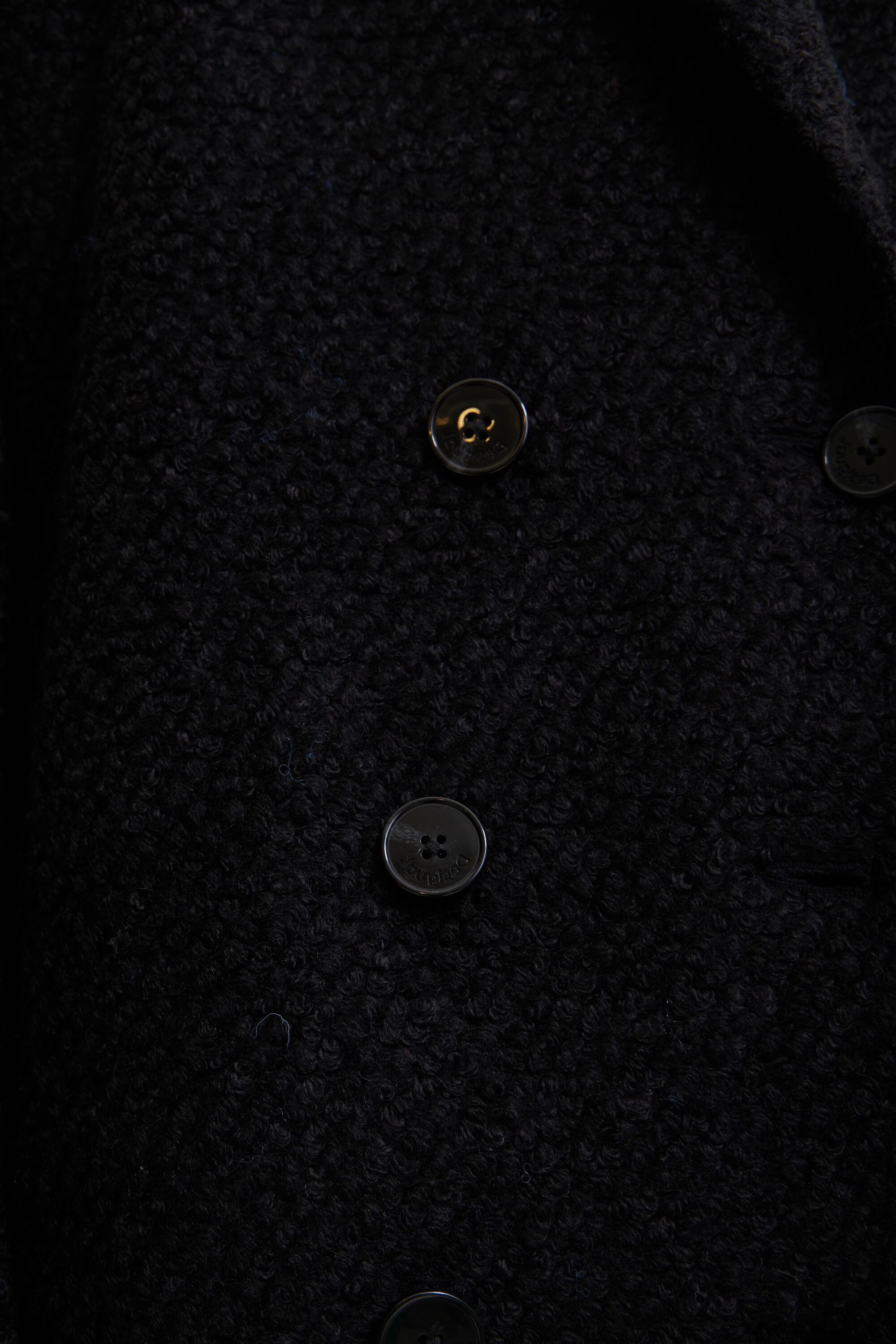 Manteau droit laine