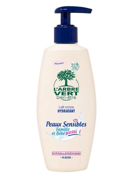 L'ARBRE VERT Öko Körpermilch feuchtigkeitsspendend Milch empfindliche Haut französisch Vapo 250 ml