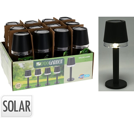 Lise solar bordlampe - sort