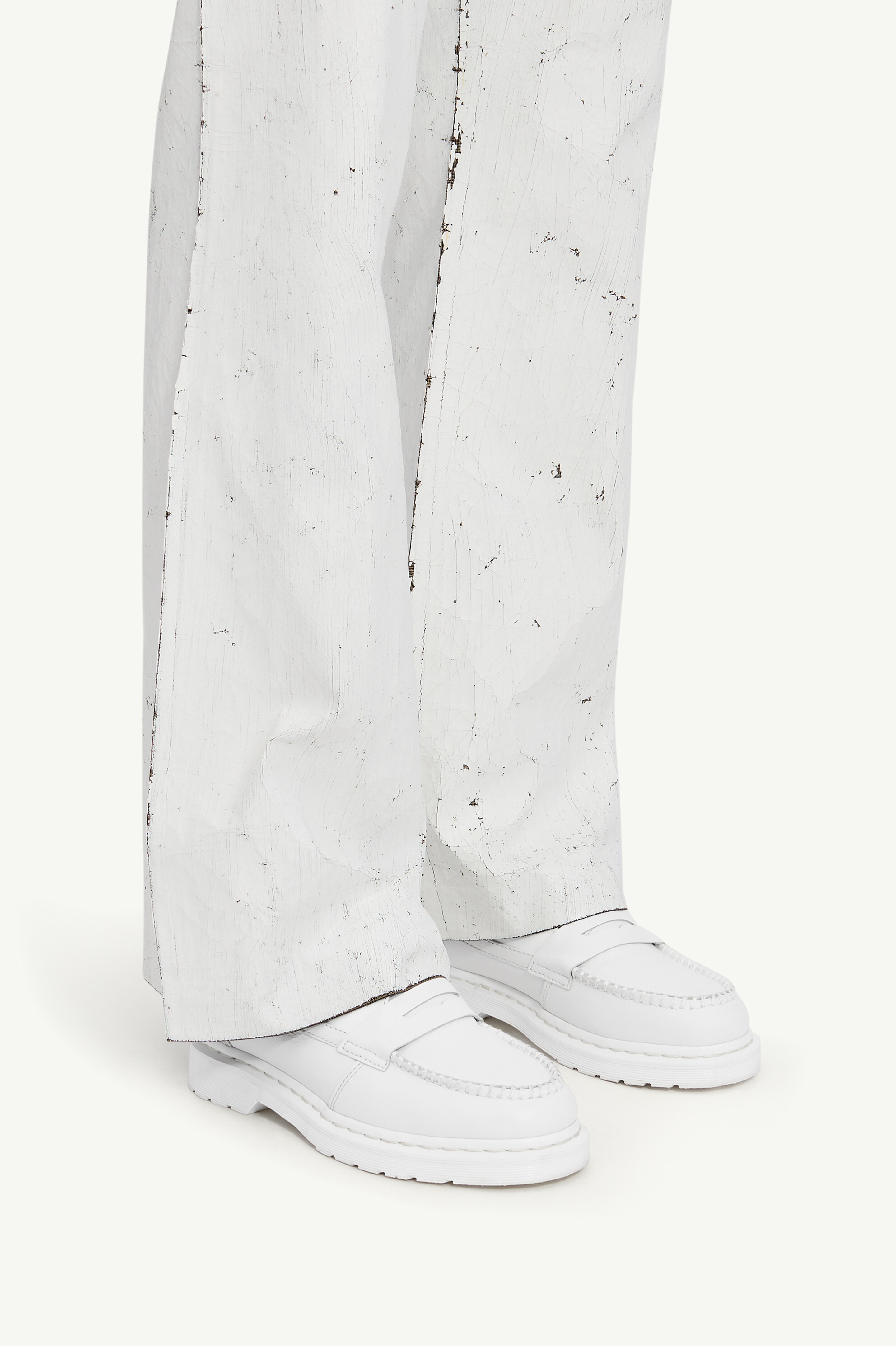 Mocassins blancs MM6 X Dr. Martens en cuir pour homme | MM6 Blanc