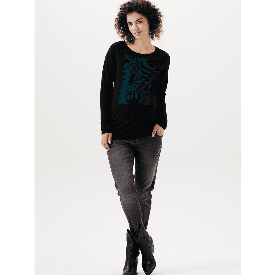 SUPERMOM Langarmshirt Delphi Black