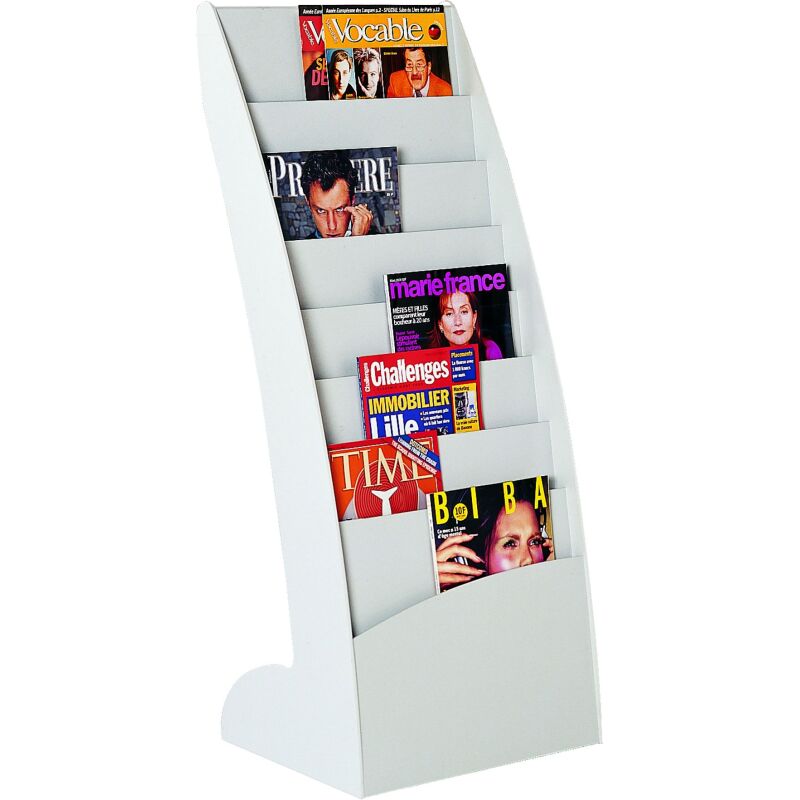 Présentoir fixe monobloc 8 cases jusqu'au jusqu'au format A3 Paperflow